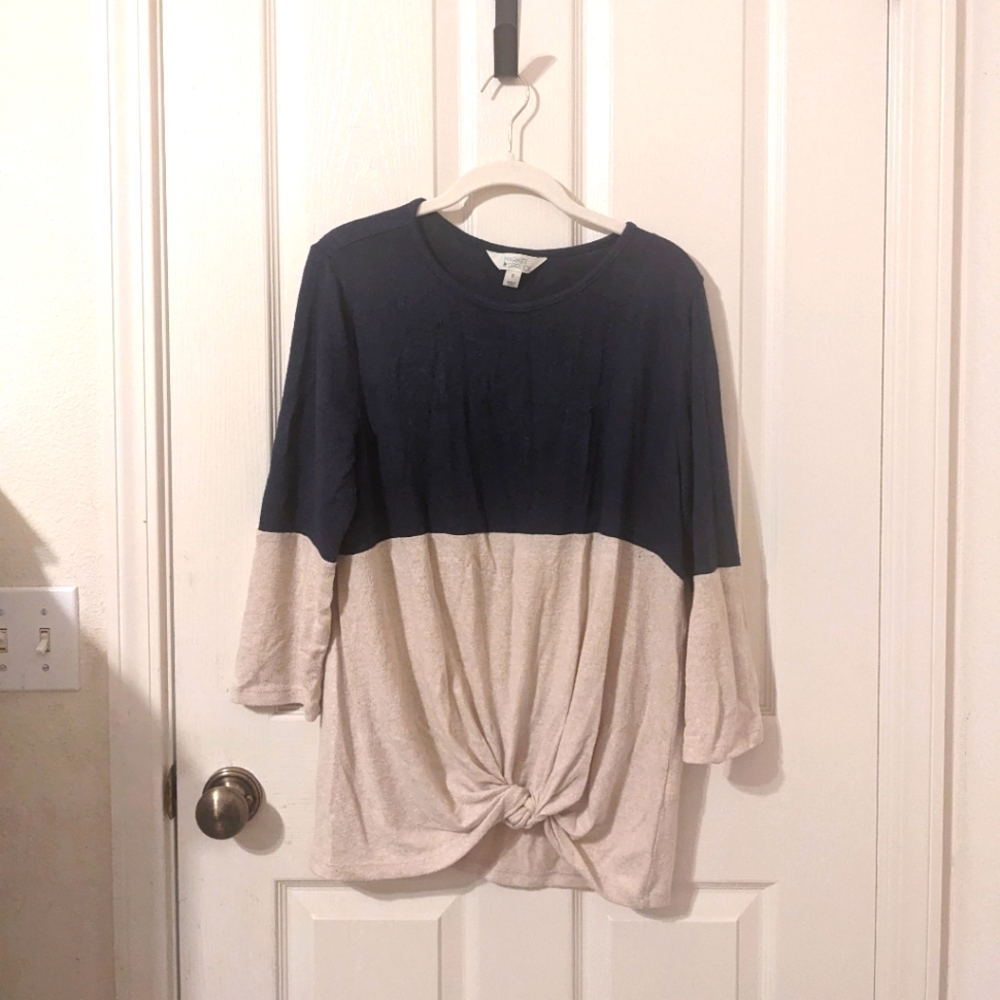 Color block Knit Top